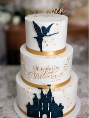 Dreamy disney inspired wedding cake