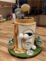 Golf-themed cake by Nina for Celebration site