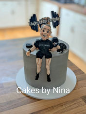 Personalised birthday cake for men, man, weighting lifting birthday cake, training birthday cake