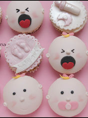 Baby-themed cupcakes from Celebration site.