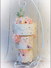 Romantic wedding cake, sugar flowers, topper cake, hanging wedding cakes, wedding cake