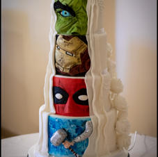 super hero close up