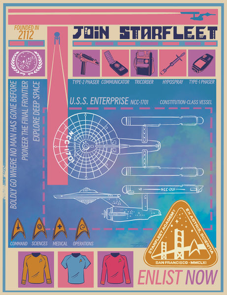Propaganda poster for a fictional space exploration agency