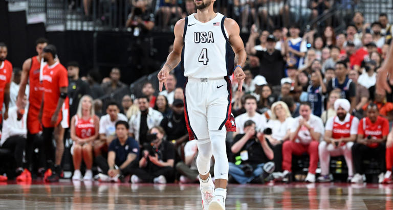 Steph Curry comes out hot in an exhibition tune-up against Serbia