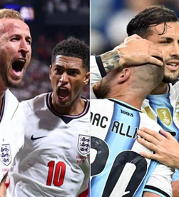 Argentina overcomes a second half deficit and defeats England 2-1 to advance to the World Cup