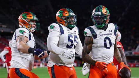 Seattle Sea Dragons win fifth consecutive game in Arlington against Renegades 24 to 15 