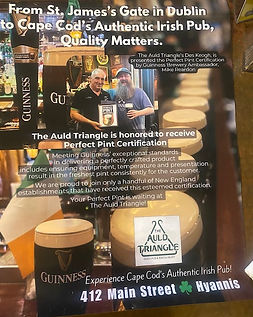 Guinness certified pub