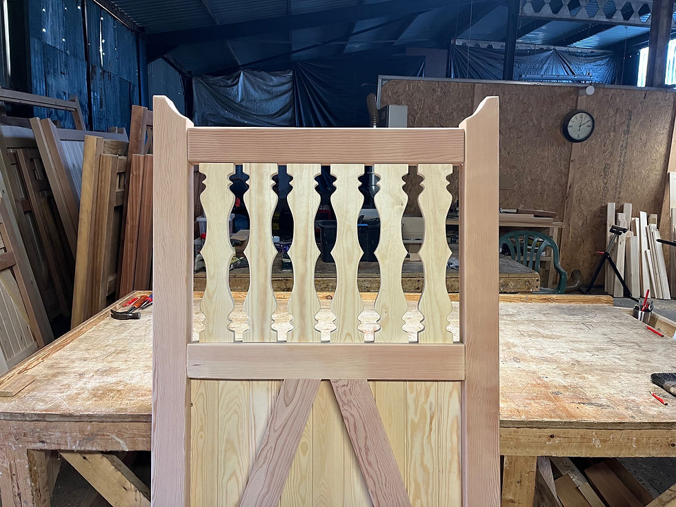 Thumbnail: Pretty Wooden Pedestrian Gate Idea Back View