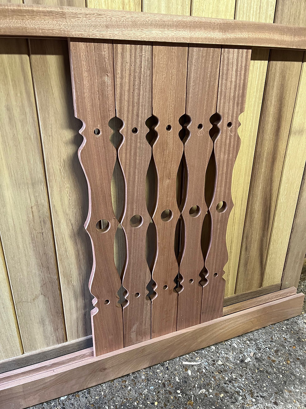 Thumbnail: Wooden Spindles Swiss Chalet Design Front View