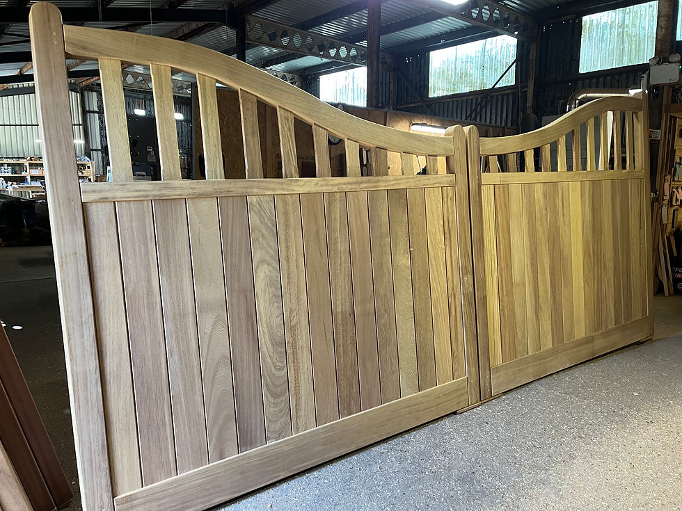 Thumbnail: Wooden Driveway Gates Near Me Hardwood Iroko. The Deluxe Admiral’s Gate