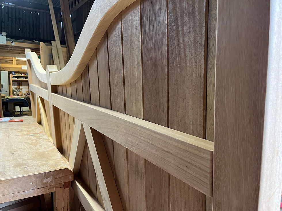 Thumbnail: Fully Boarded Curve Top Gates Back View