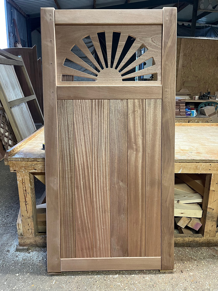 View of Hardwood Art Deco Garden Gate Designs The Sunshine Gate