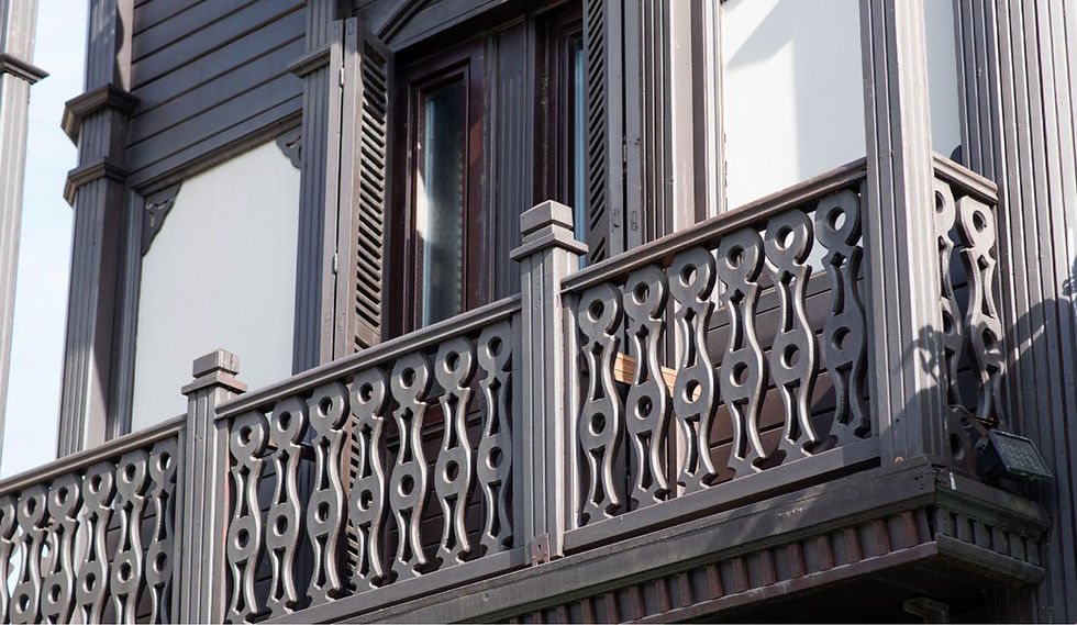 Painted Balustrade For Balcony Front View
