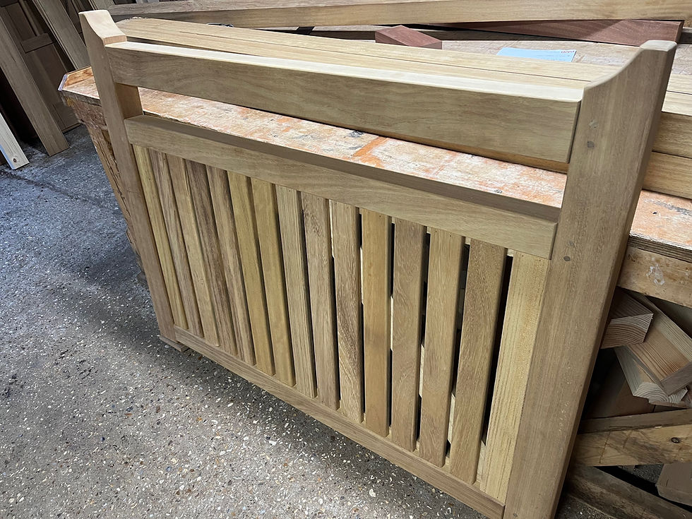 Thumbnail: Iroko Picket Gate Front View