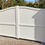Thumbnail: Arch Top Aluminium Driveway Gates Front View