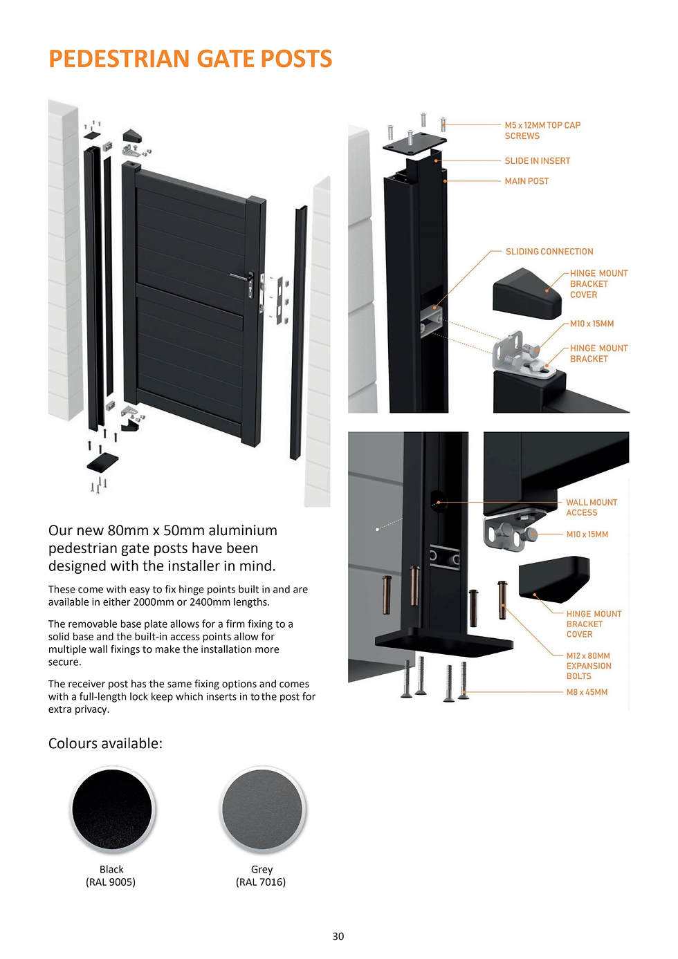 How To Install Aluminium Posts Information Front View