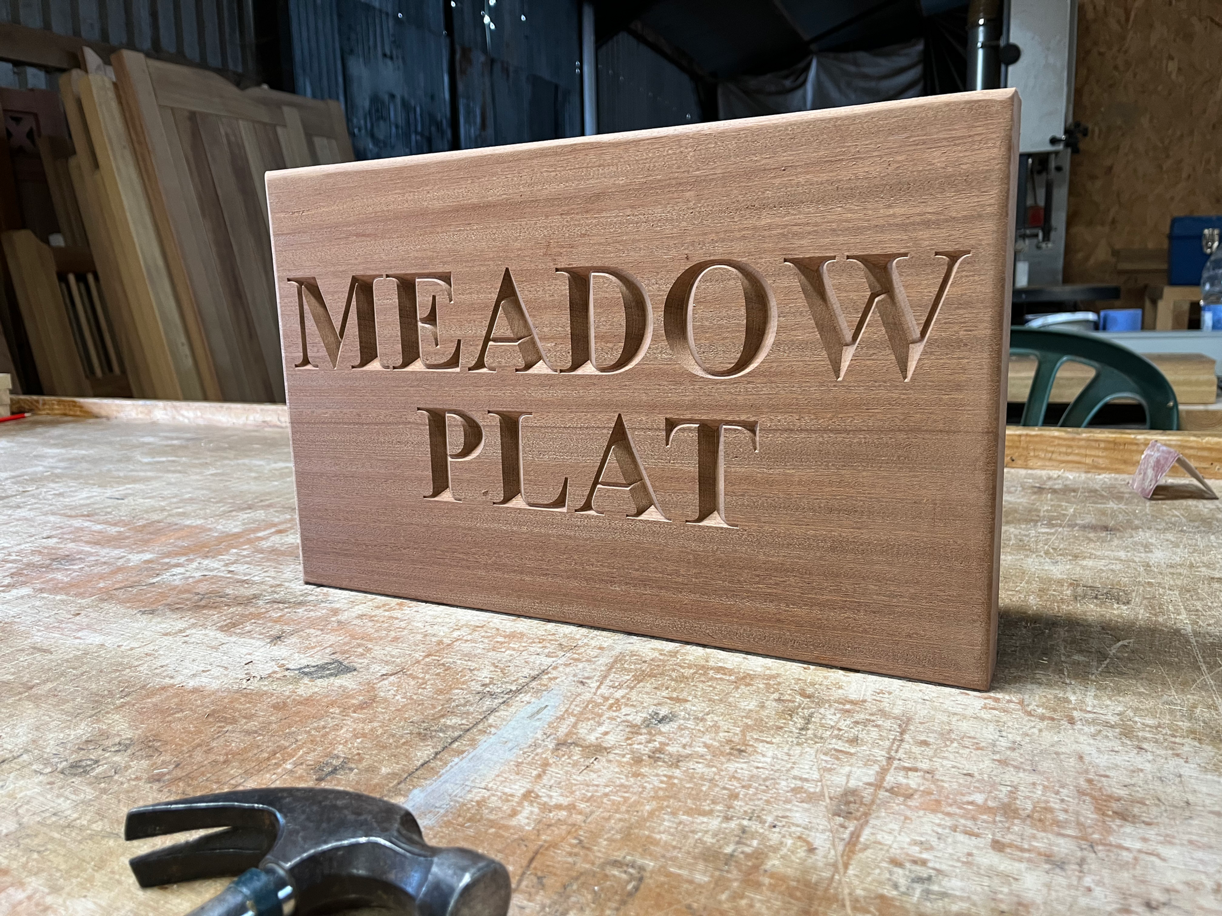 Wall House Name Plate Design Front View