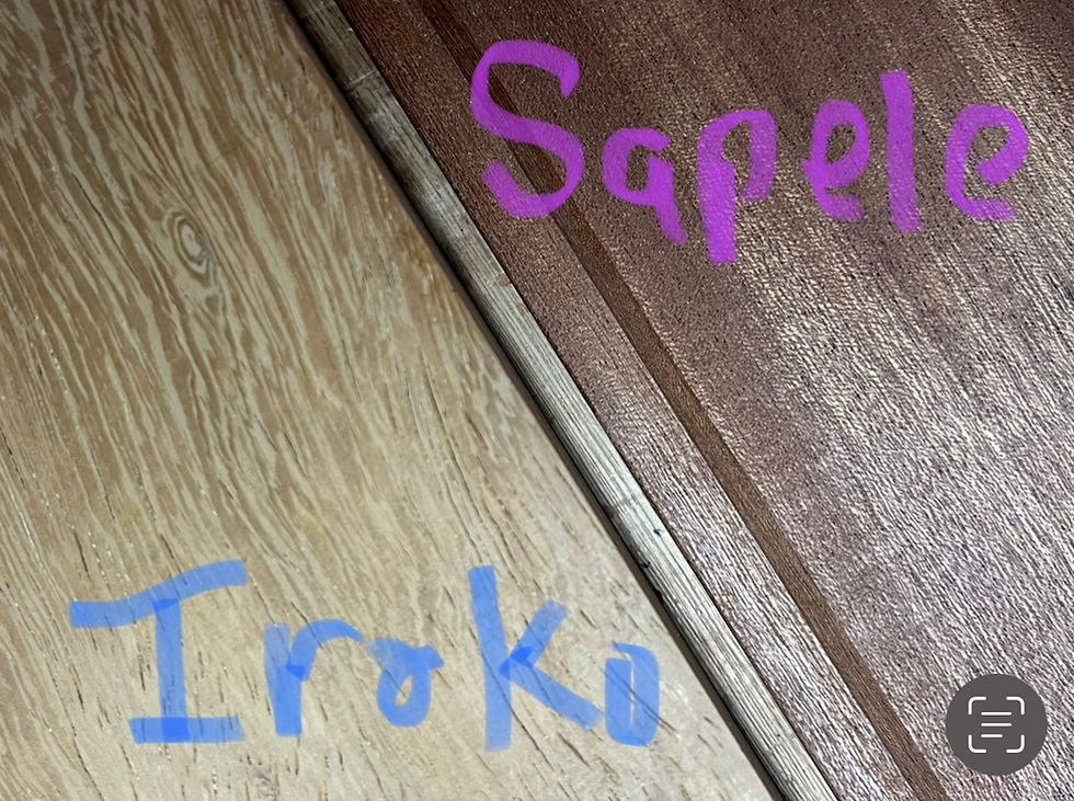 Thumbnail: Iroko And Sapele Front View