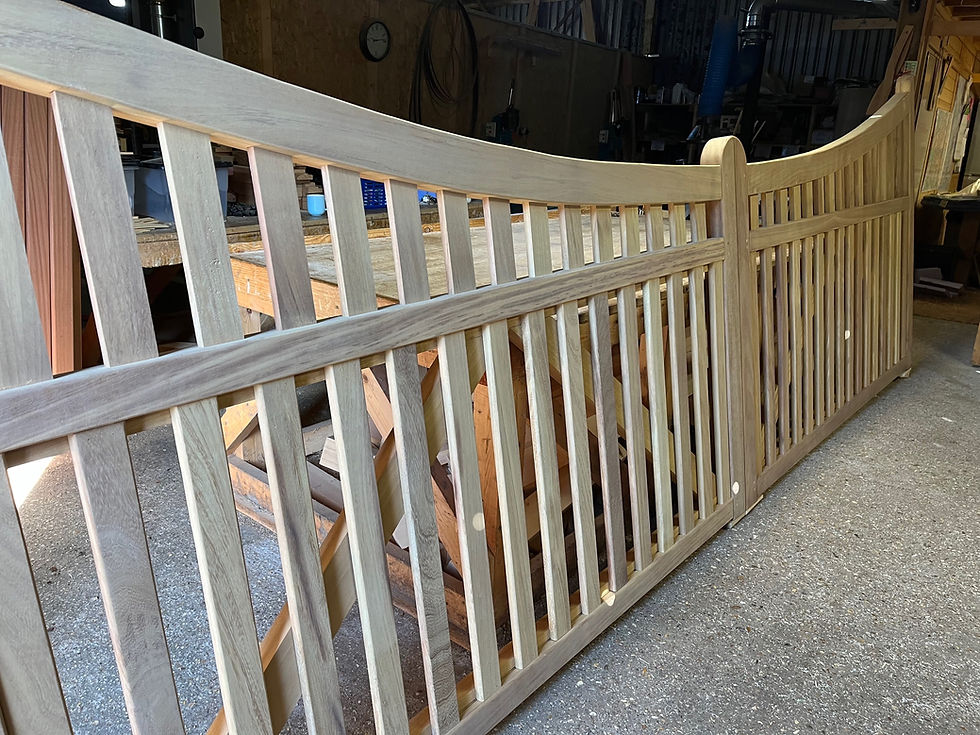 Picket Driveway Gates Front View