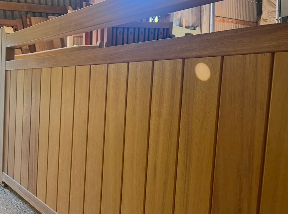 Simple Wooden Garden Gate Front View