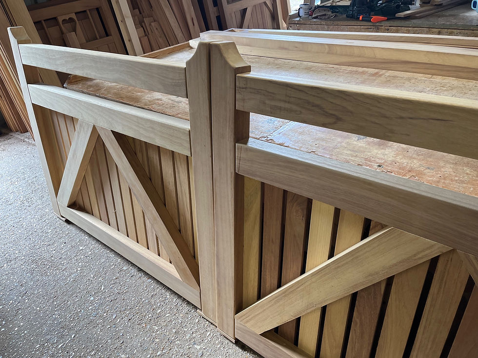 Picket Gates Wooden Front View