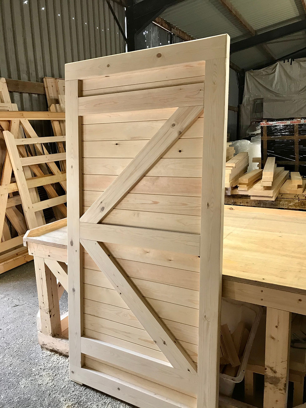 Thumbnail: Horizontally Boarded Gate Back View