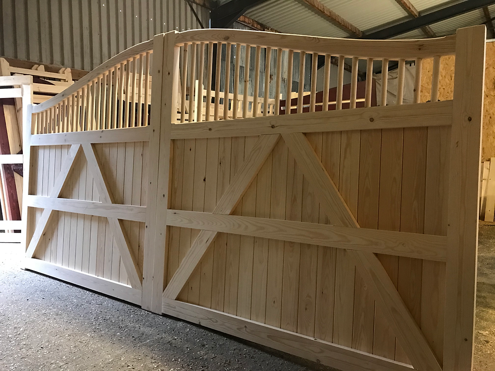 Thumbnail: Cheap Swan Neck Gates Back View