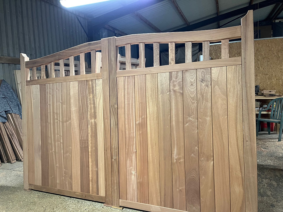 Thumbnail: Cheap Hardwood Gates Near Me Front View