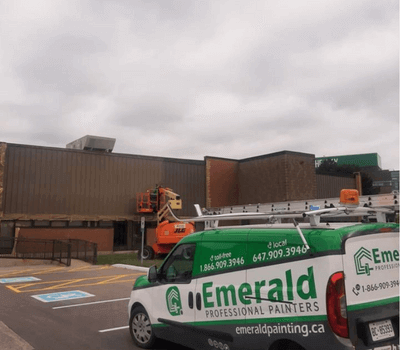 Toronto exterior spray painting local commercial painting company buildings exterior