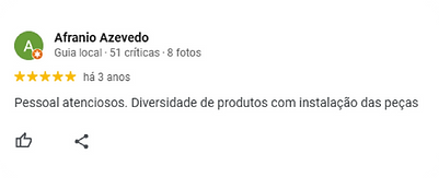 Feedback dos clientes