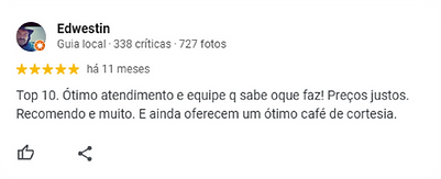 Feedback dos clientes