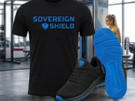 SOVEREIGN SHIELD | CORE FITNESS DESIGNS TEE AND SNEAKERS