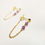 縮圖：Faceted Amethyst Front-to-Back Chain Earrings