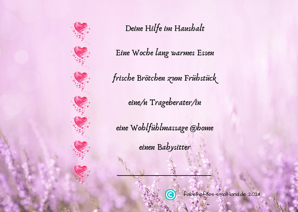 Miniaturbild: Motiv der Wochenbettkarten von Daniela Schramm