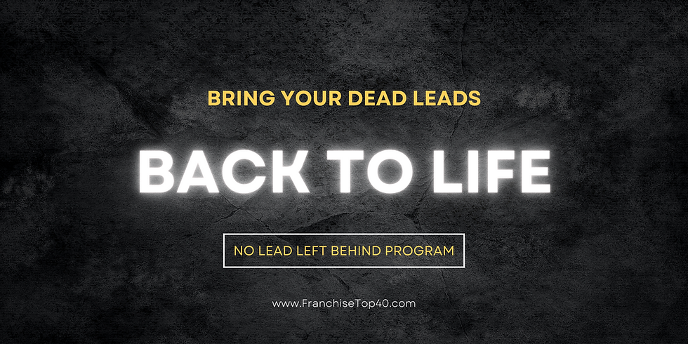 Picture of the text "bring your dead leads back to life"