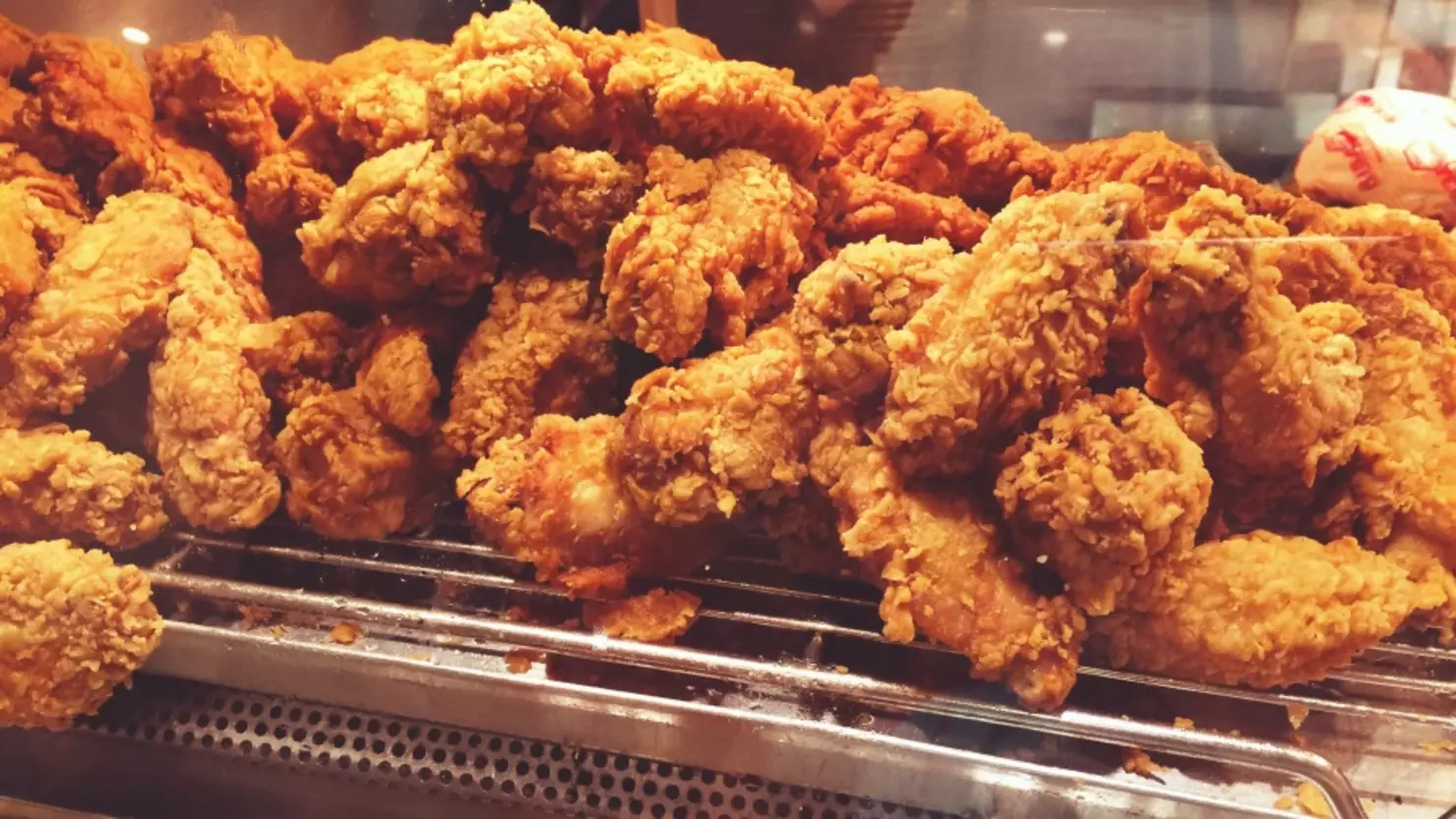 Large plater of fried chicken fingers