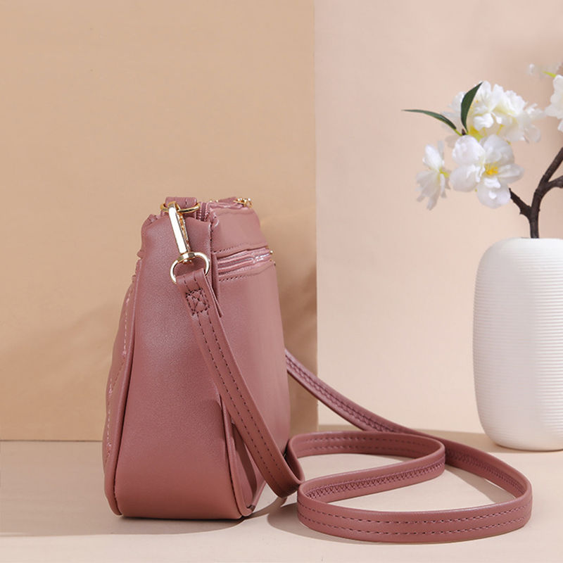 Thumbnail: PU Leather Crossbody Bags Zipper New Fashion Shoulder Bag for Women Large Capaci