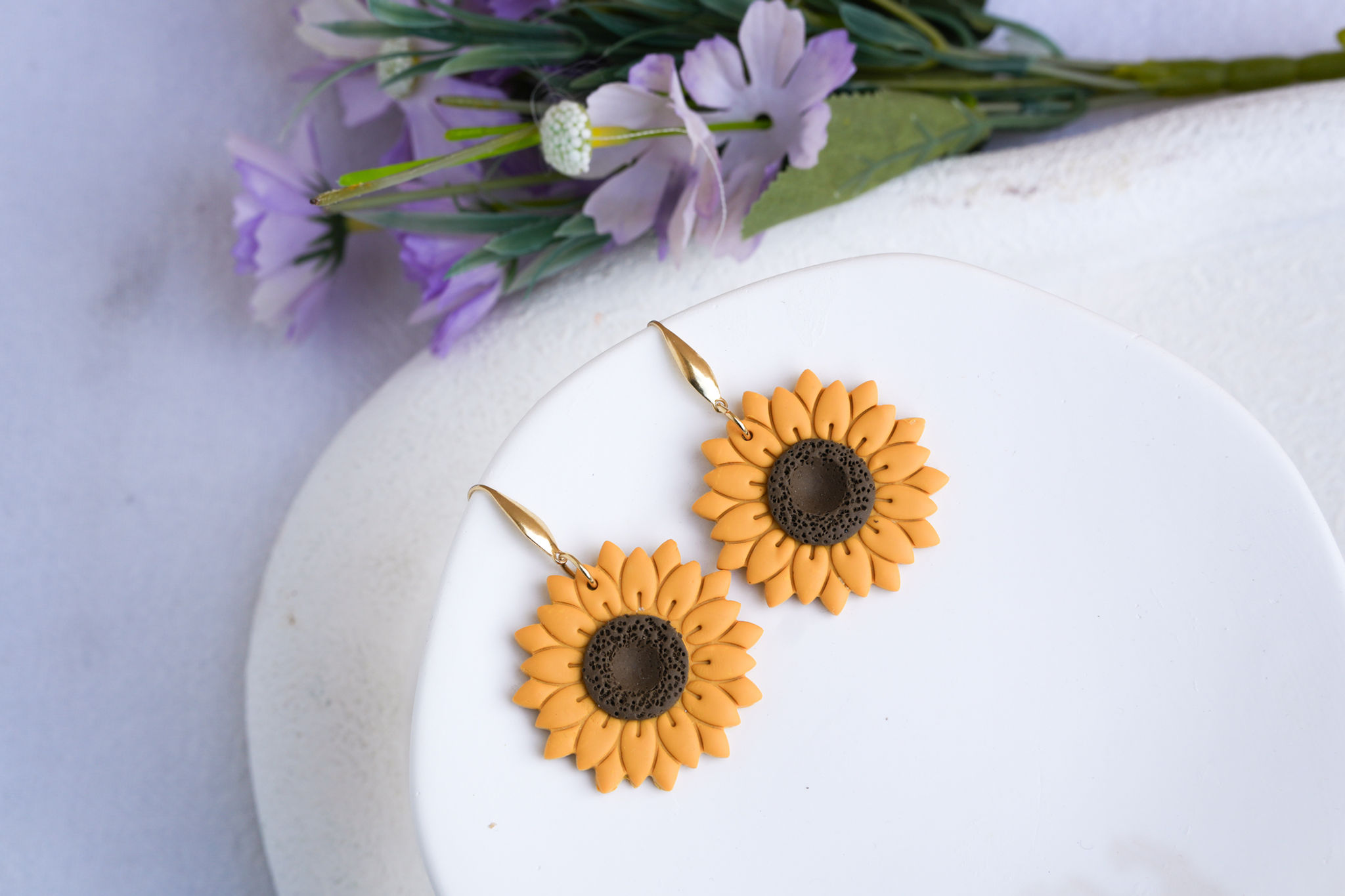 Sunflower Dangle Earrings