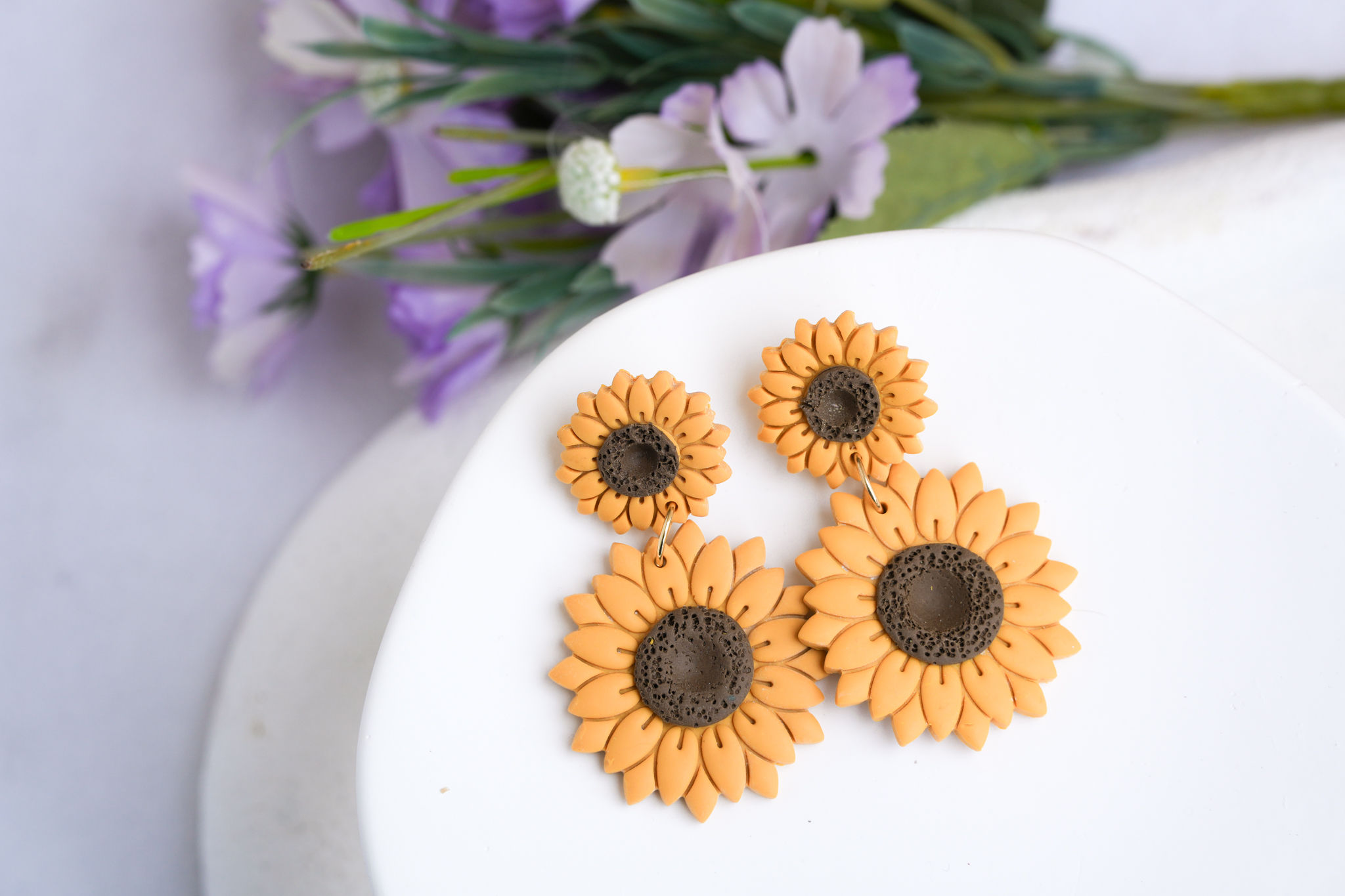Sunflower Statement Earrings