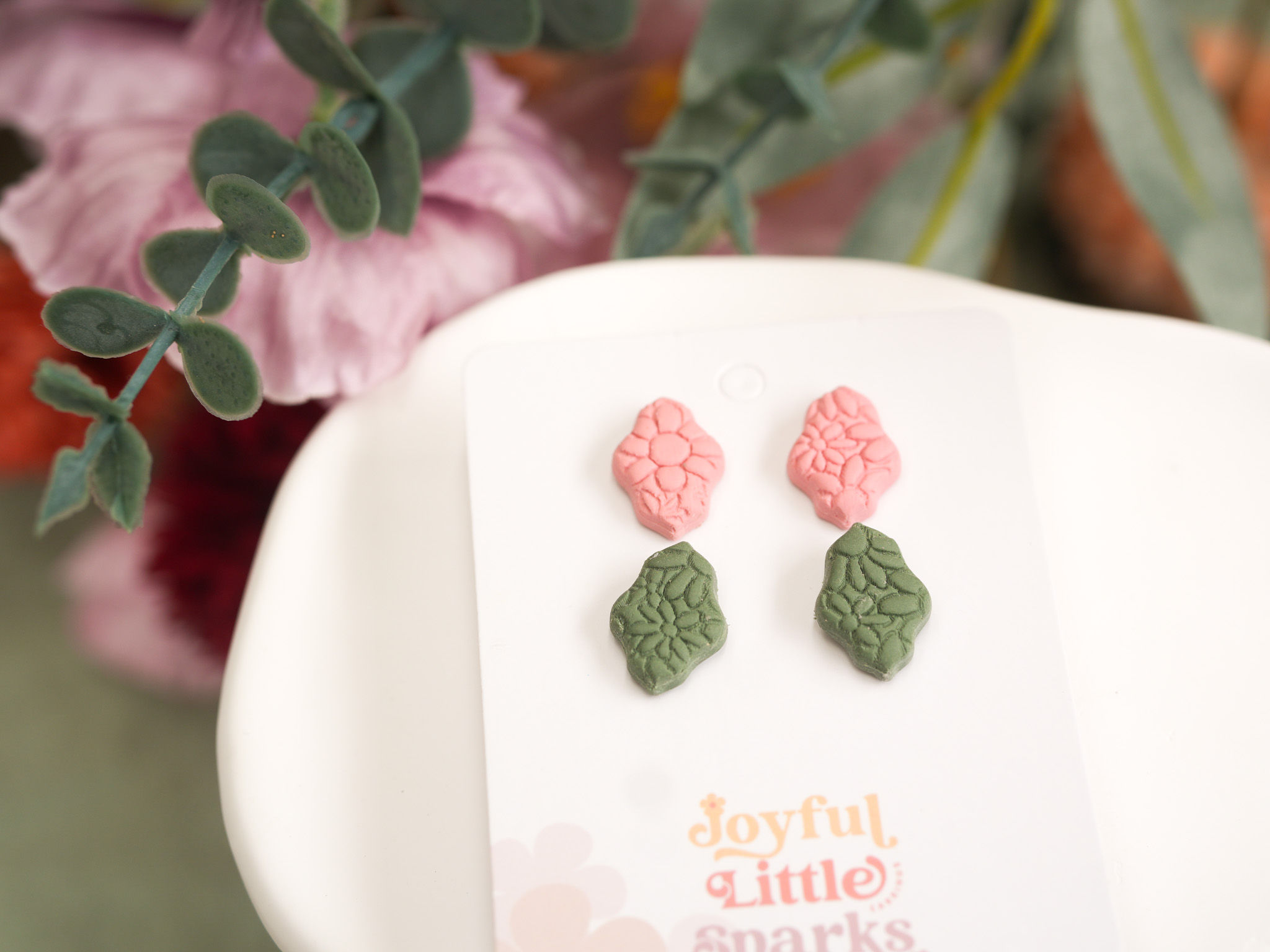 LAUNCH FREEBIE Sarah Textured Arabesque Earrings: Dangles or Studs