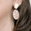 Thumbnail: FREEBIE Christmas Launch: Emily Textured Almond Rose Coloured Earrings