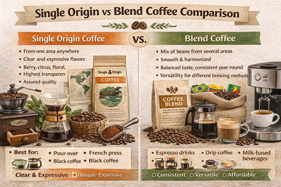 single origin vs blend coffee