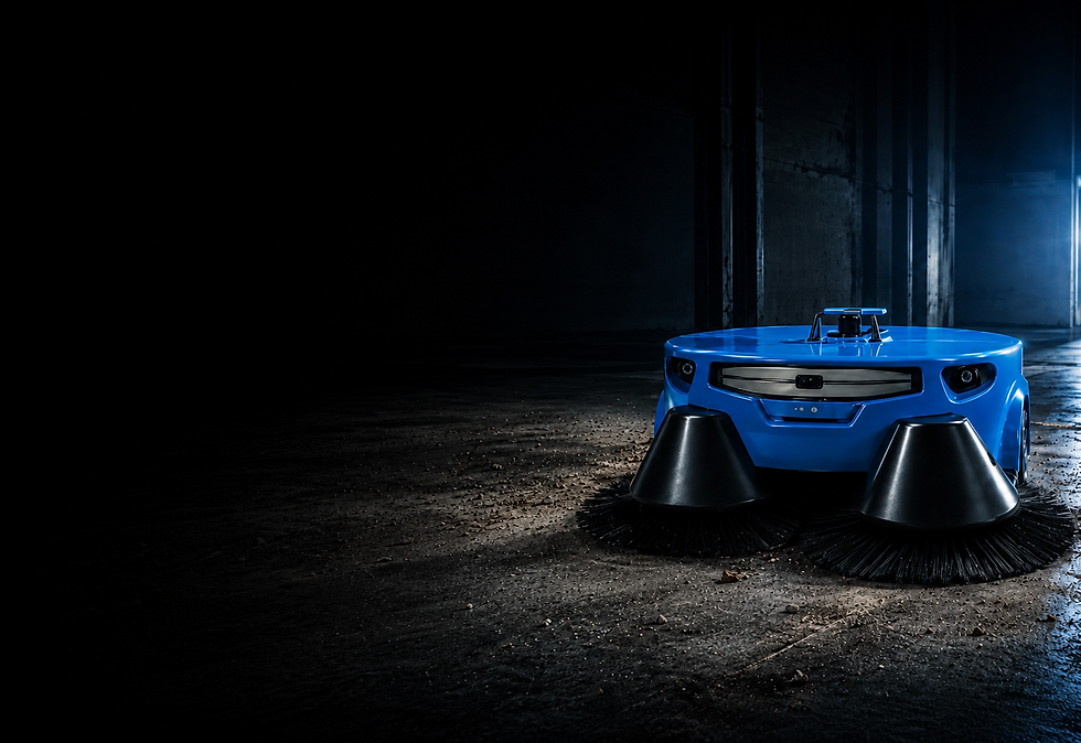 KEMARO autonomous industrial floor sweeper