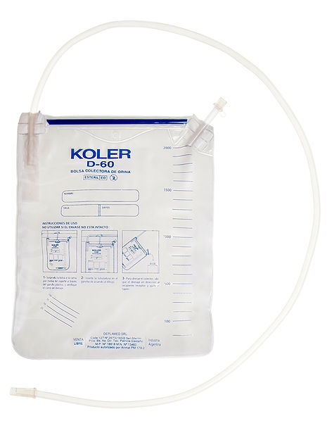 BOLSA COLECTORA DE ORINA CON DESAGOTE SUPERIOR KOLER®