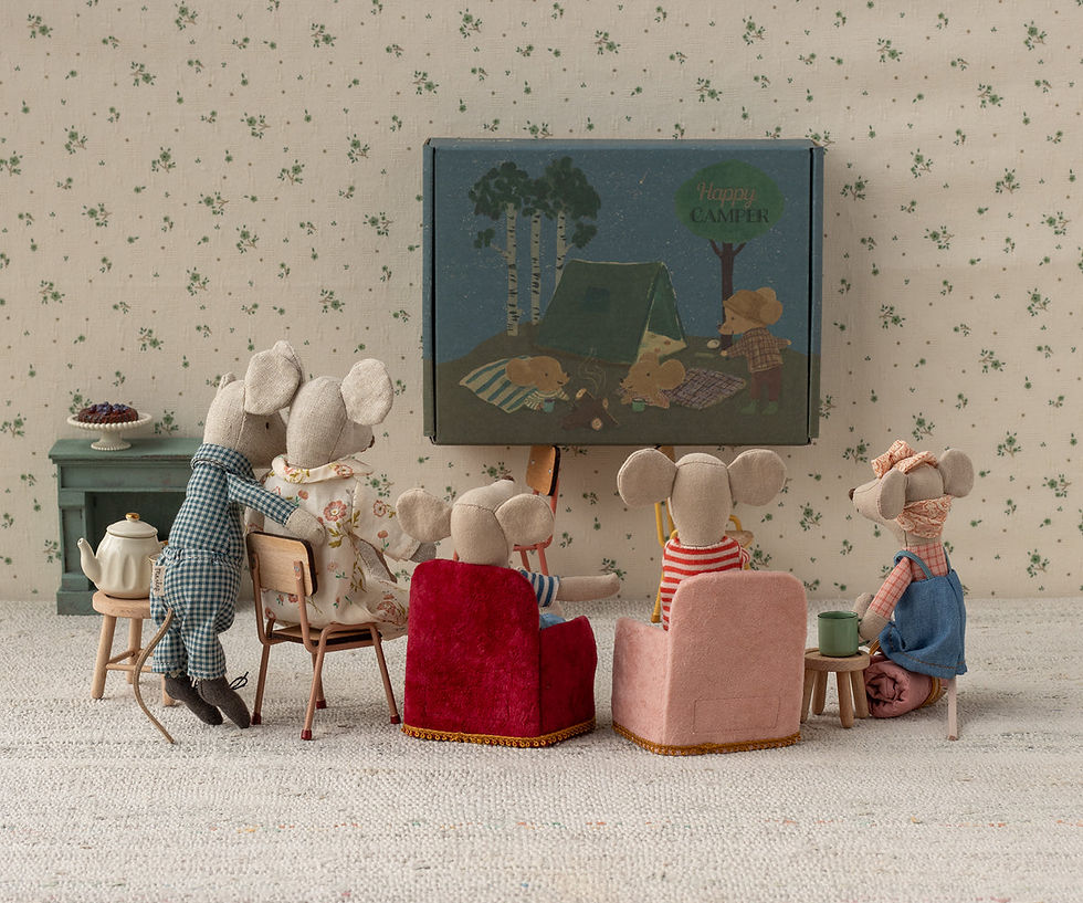 Miniature : Fauteuil souris rose
