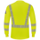 Thumbnail: Bulwark Men's Hi-Visibility Lightweight Long Sleeve Henley SML4