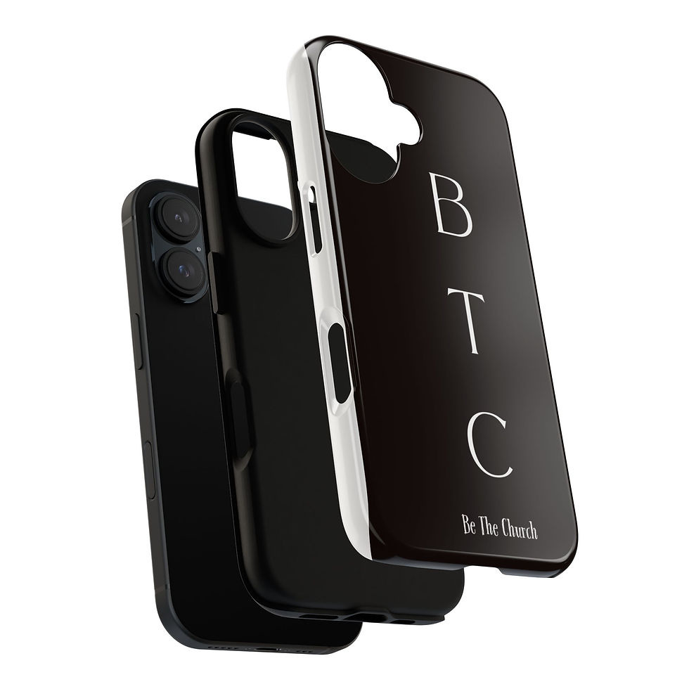 Thumbnail: Tough Bible Verse iPhone Case - Be The Church - Durable & Stylish Phone Cover