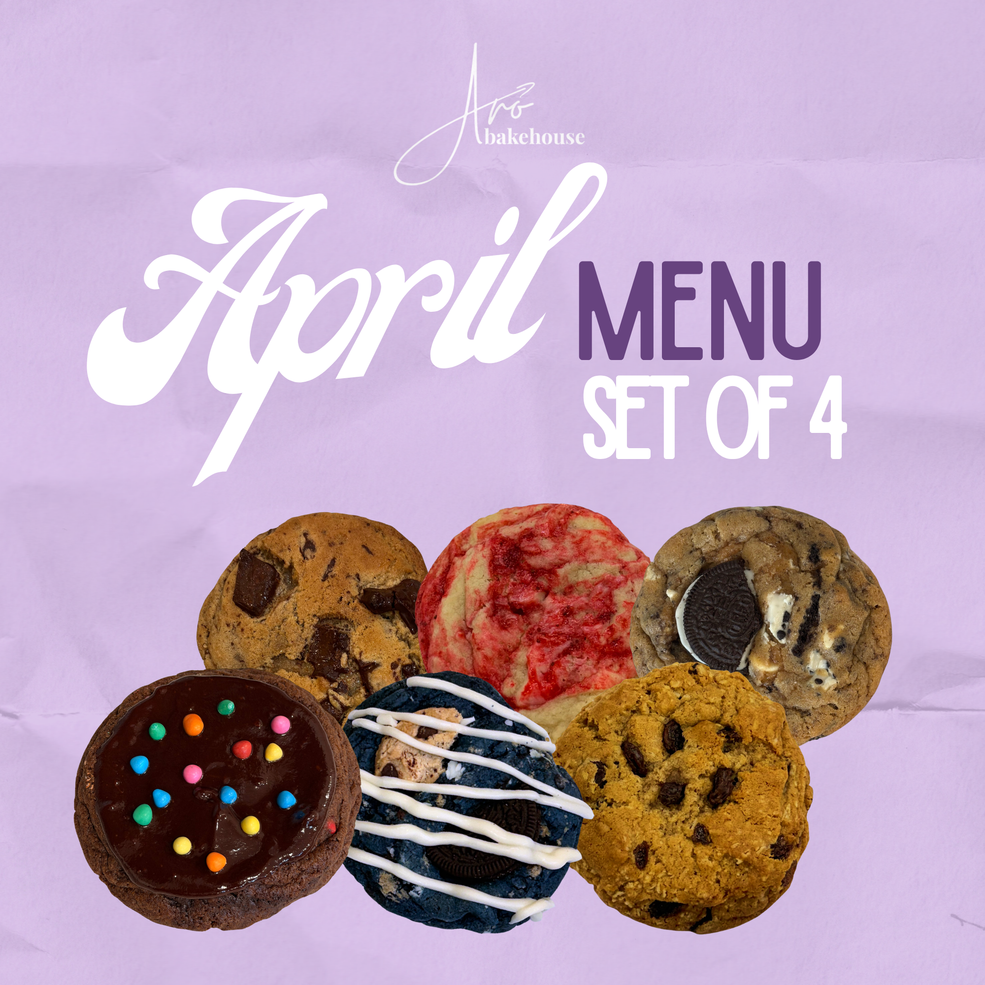 Assorted Cookie Box: Set of 4