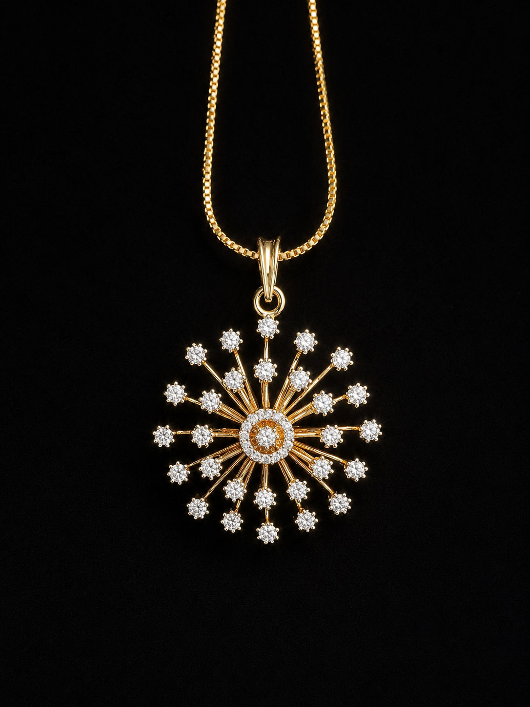 Premium Diamond Finish Pendant Set