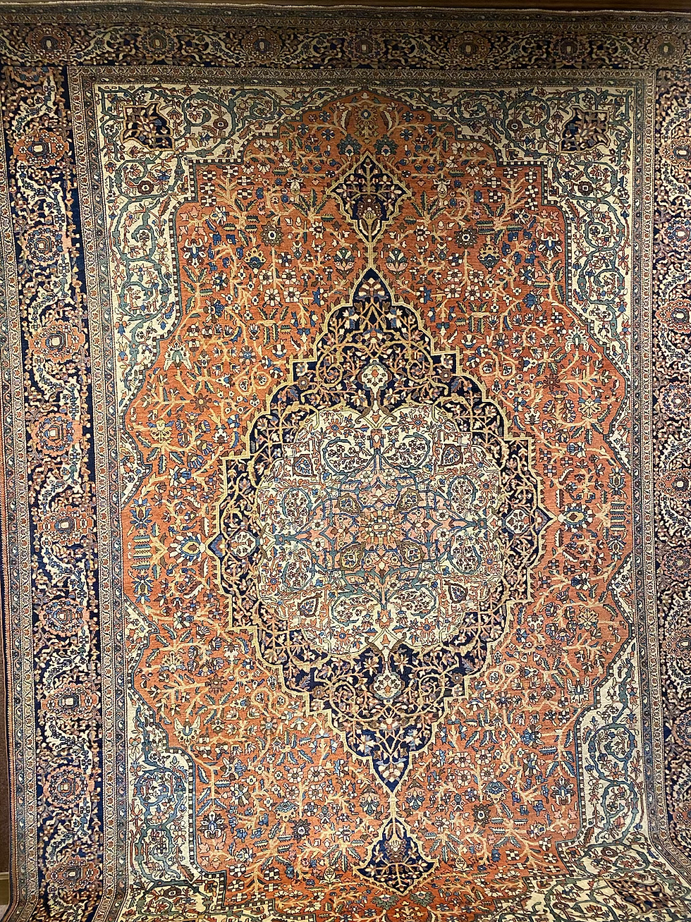 Thumbnail: *SOLD* 10’6”X14’6” Antique Persian Ferahan Sarouk